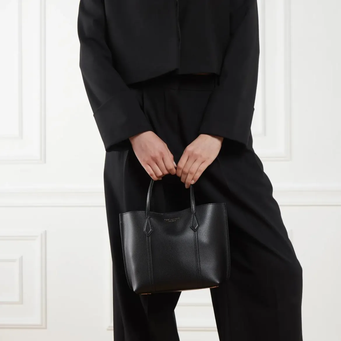 Tory Burch Perry Small Tote Black Tote