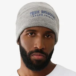 True Religion Beanie grau Hut