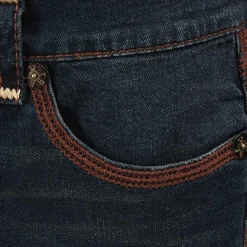 True Religion BILLY SUPER FLATLOCK FLP 34IN dunkel-blau Jeans