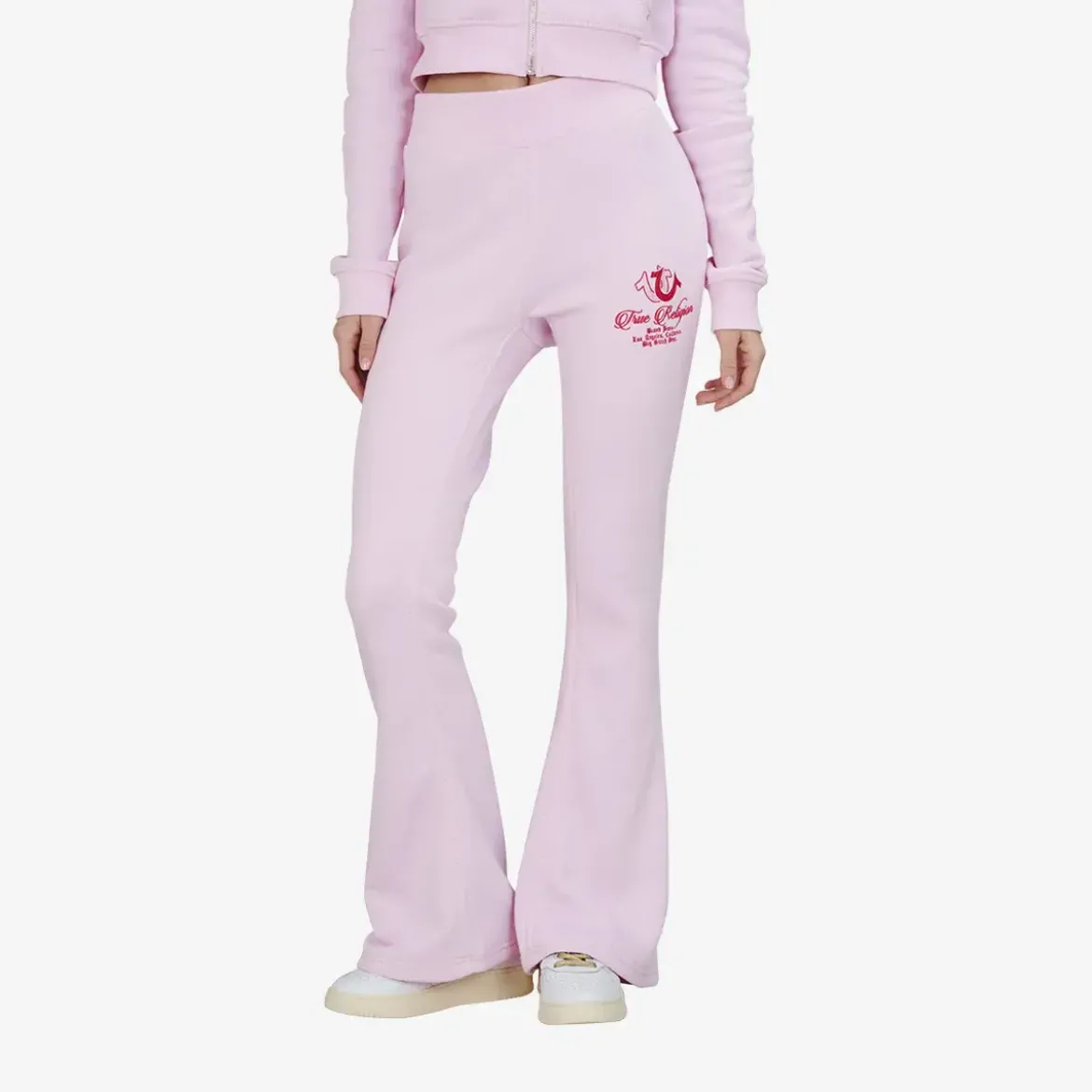 True Religion Flare Sweatpants rosa Jogginghose