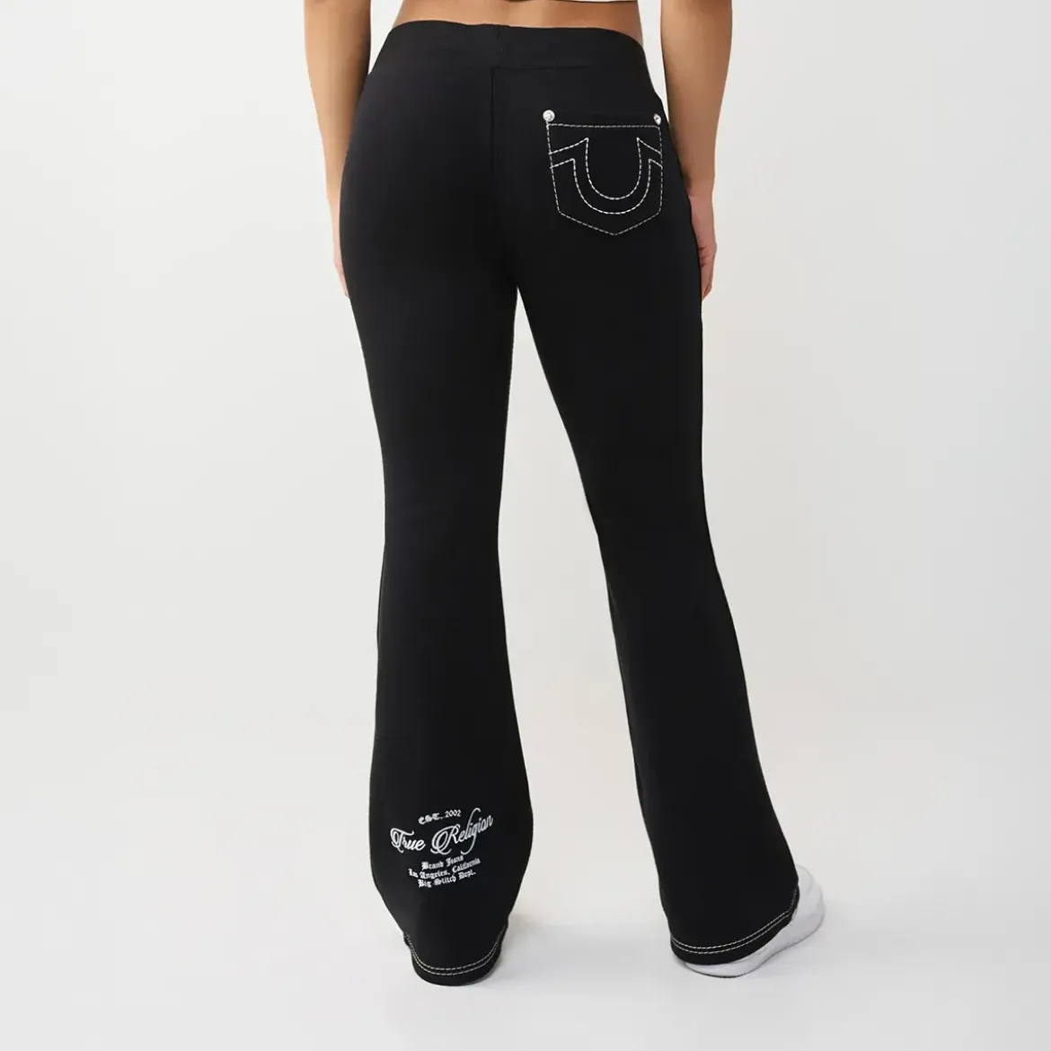True Religion Flare Sweatpants schwarz Jogginghose