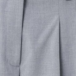 True Religion - Gerades Bein- Buntfalte- Bügelfalte- Unifarbe grau Hose