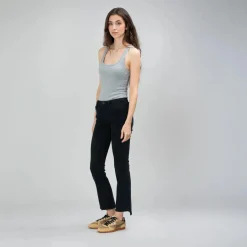 True Religion HALLE KICK FLARE schwarz Jeans