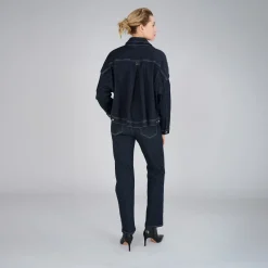 True Religion - Hohe Leibhöhe- Gearde Bein- 5-Pocket-Style- R dunkel-blau Jeans