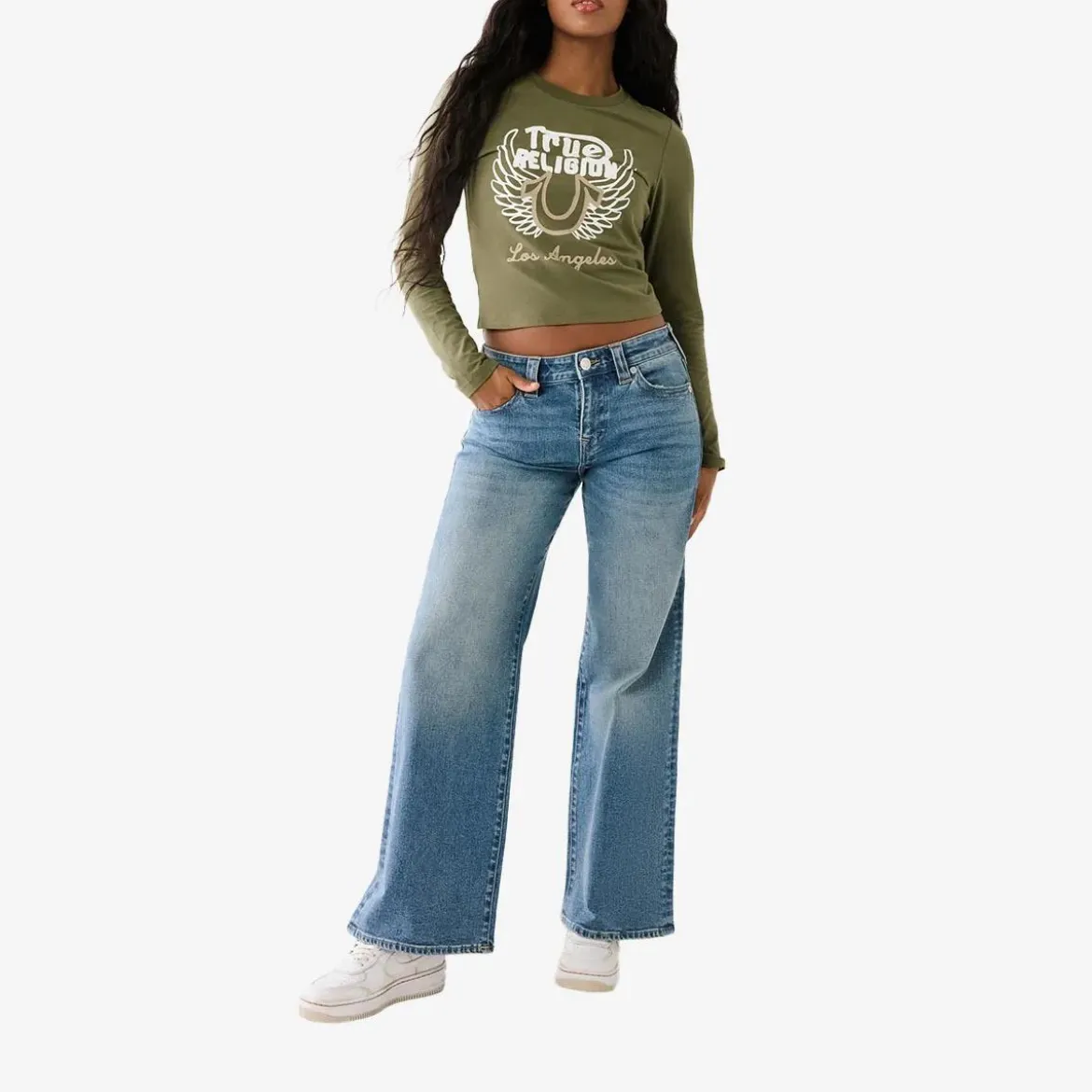 True Religion Jeans BOBBI BAGGY blau Wide Leg Jeans