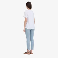 True Religion Jeans HALLE Crop Slit blau Jeans