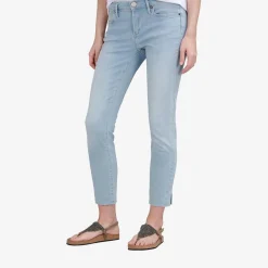 True Religion Jeans HALLE Crop Slit blau Jeans