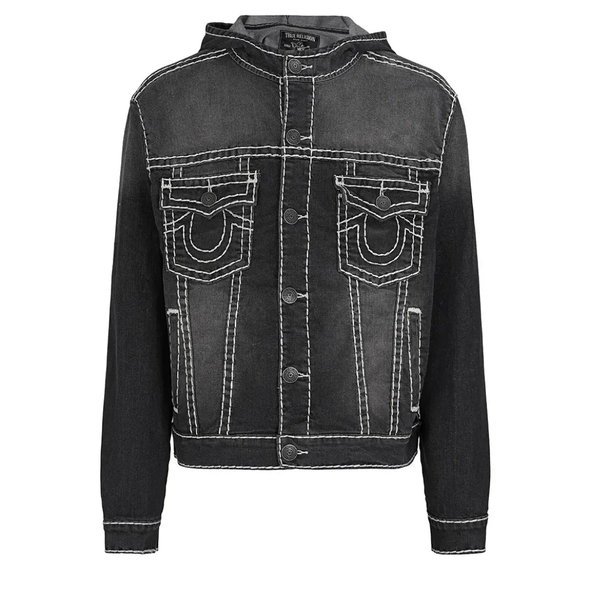 True Religion Jeansjacke schwarz Jeansjacke