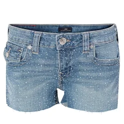 True Religion - Jeans-Shorts JOEY- Mit Klapptaschen- Allover Z hellblau Jeansshorts