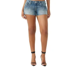 True Religion - Jeans-Shorts JOEY- Mit Klapptaschen- Allover Z hellblau Jeansshorts