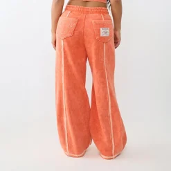 True Religion - Jogginghose- Entspannte Silhouette- Geschwunde orange Jogginghose