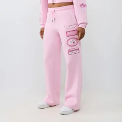 True Religion - Jogginghose- Gerades Bein- Mittlere Bundhöhe- rosa Jogginghose