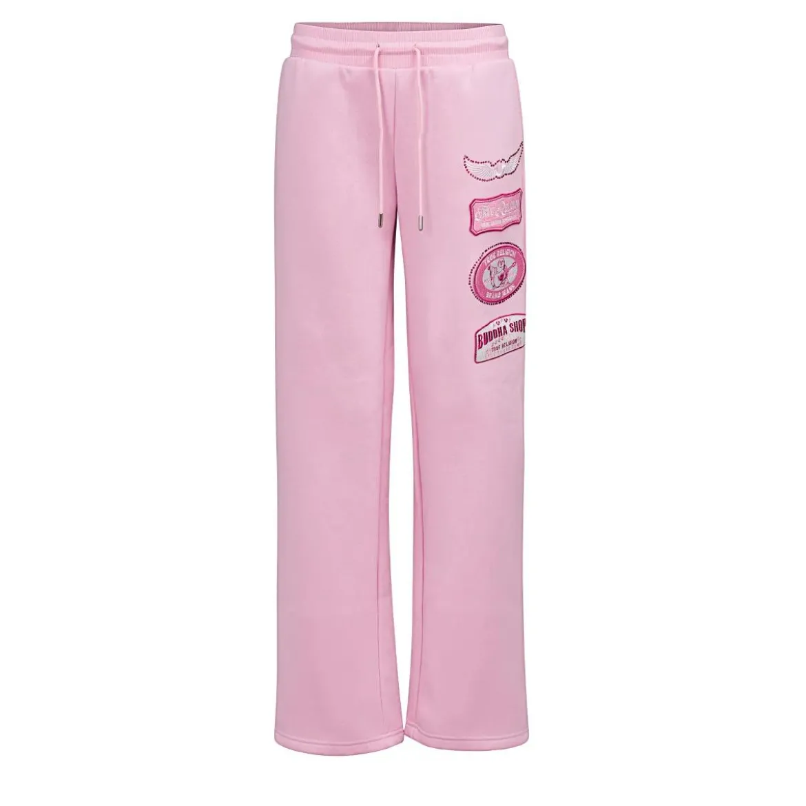 True Religion - Jogginghose- Gerades Bein- Mittlere Bundhöhe- rosa Jogginghose