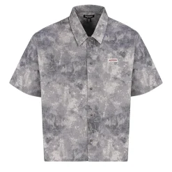 True Religion - Kastenförmiges Hemd- Kurzarm- Allover-Print-bunt Hemd