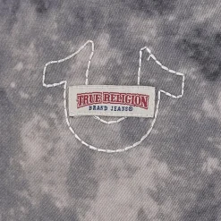 True Religion - Kastenförmiges Hemd- Kurzarm- Allover-Print-bunt Hemd