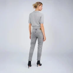 True Religion - Kurze Ärmel- Gerader Schnitt- Rippbündchen angrau Strickjacke