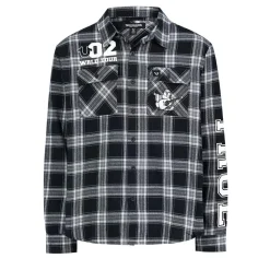 True Religion - Langarm- Flannellhemd- Knopfleiste- Karomuste bunt Hemd