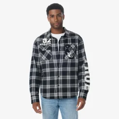 True Religion - Langarm- Flannellhemd- Knopfleiste- Karomuste bunt Hemd