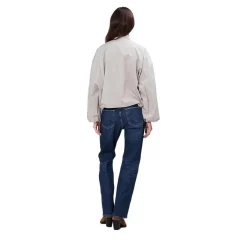 True Religion - Lange Ärmel- Kastenförmiger Schnitt- Verstellb beige Daunenjacke