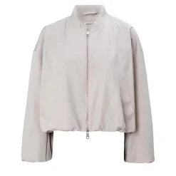 True Religion - Lange Ärmel- Kastenförmiger Schnitt- Verstellb beige Daunenjacke