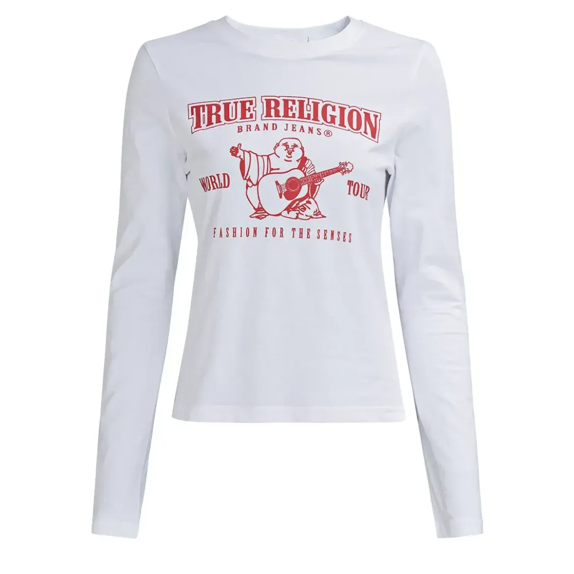 True Religion Longsleeve weiss Bluse
