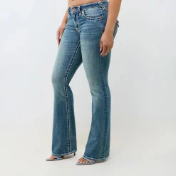 True Religion - Mid Rise- Bootcut-Jeans- Schmale Passform an H blau Bootcut-Jeans