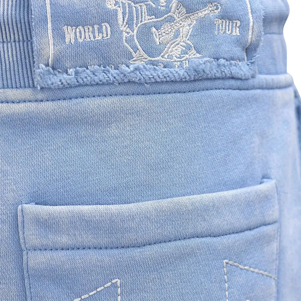 True Religion Mini-Rock VINTAGE WASH hellblau Minirock