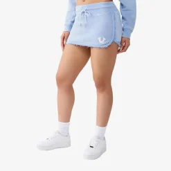 True Religion Mini-Rock VINTAGE WASH hellblau Minirock