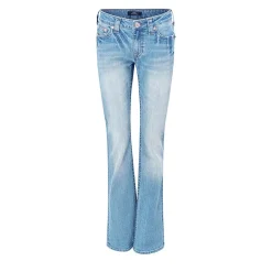 True Religion - Modell: Becca Bootcut- Mittelhoher Taille- Kla blau Jeans