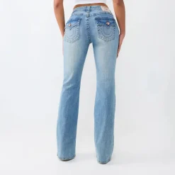 True Religion - Modell: Becca Bootcut- Mittelhoher Taille- Kla blau Jeans