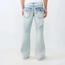 True Religion - Modell: Billy- Bootcut- Bequeme Passform- Mar hell-blau Jeans