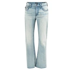 True Religion - Modell: Billy- Bootcut- Bequeme Passform- Mar hell-blau Jeans
