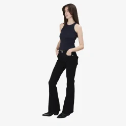 True Religion - Modell: Joey- Mid Rise- Schwarze Jeans- Mitte schwarz Jeans