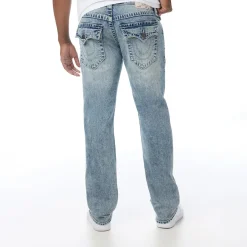 True Religion - Modell: Ricky- Melierte Optik- Entspannte Pass blau Jeans