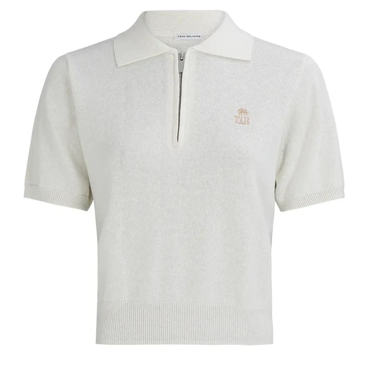 True Religion Poloshirt winterweiß Pullover