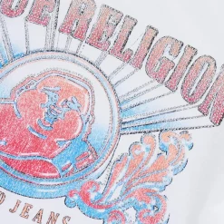 True Religion - Shirt- Figurbetonte Silhouette- Verkürzte Form weiss T-Shirt