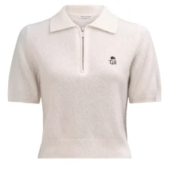 True Religion Strick-Poloshirt AMARA creme Poloshirt