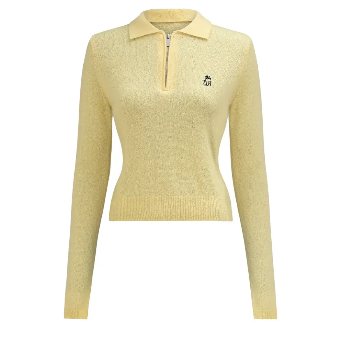 True Religion Strick-Poloshirt AMARA gelb Pullover