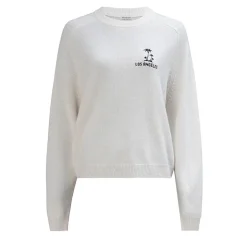True Religion Strickpulli MC CALIFORNIA creme Pullover