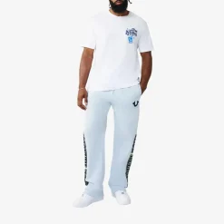 True Religion Sweatpant LOGO beige Hose