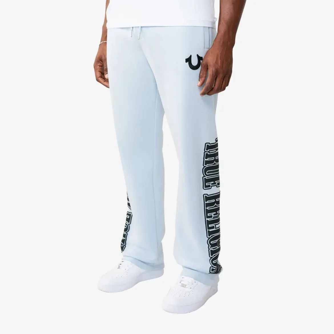 True Religion Sweatpant LOGO beige Hose