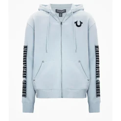 True Religion - Sweatshirt-Jacke- Schließt mit Reßverschluss-beige