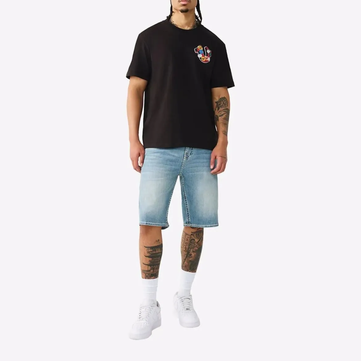 True Religion T-Shirt GARDEN schwarz T-Shirt