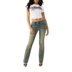True Religion - Verkürzte Passform- Figurbetont- Nauchfrei- Z weiss T-Shirt