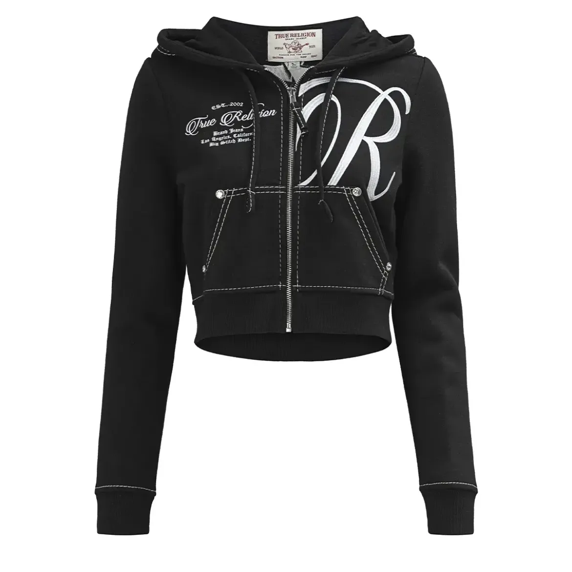 True Religion Zip-Hoodie schwarz Blouson