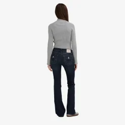 True Religion Zip-Sweater CRYSTAL grau Strickjacke