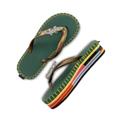 UZURII flip flop Crocodile Colorful Army dunkel-grün Flip Flops