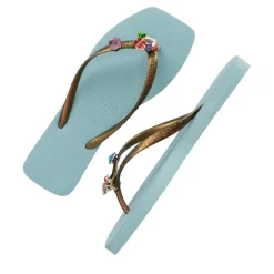 UZURII flip flop Flore Square ocean Flip Flops