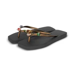 UZURII flip flop Flore Square Grande schwarz Flip Flops