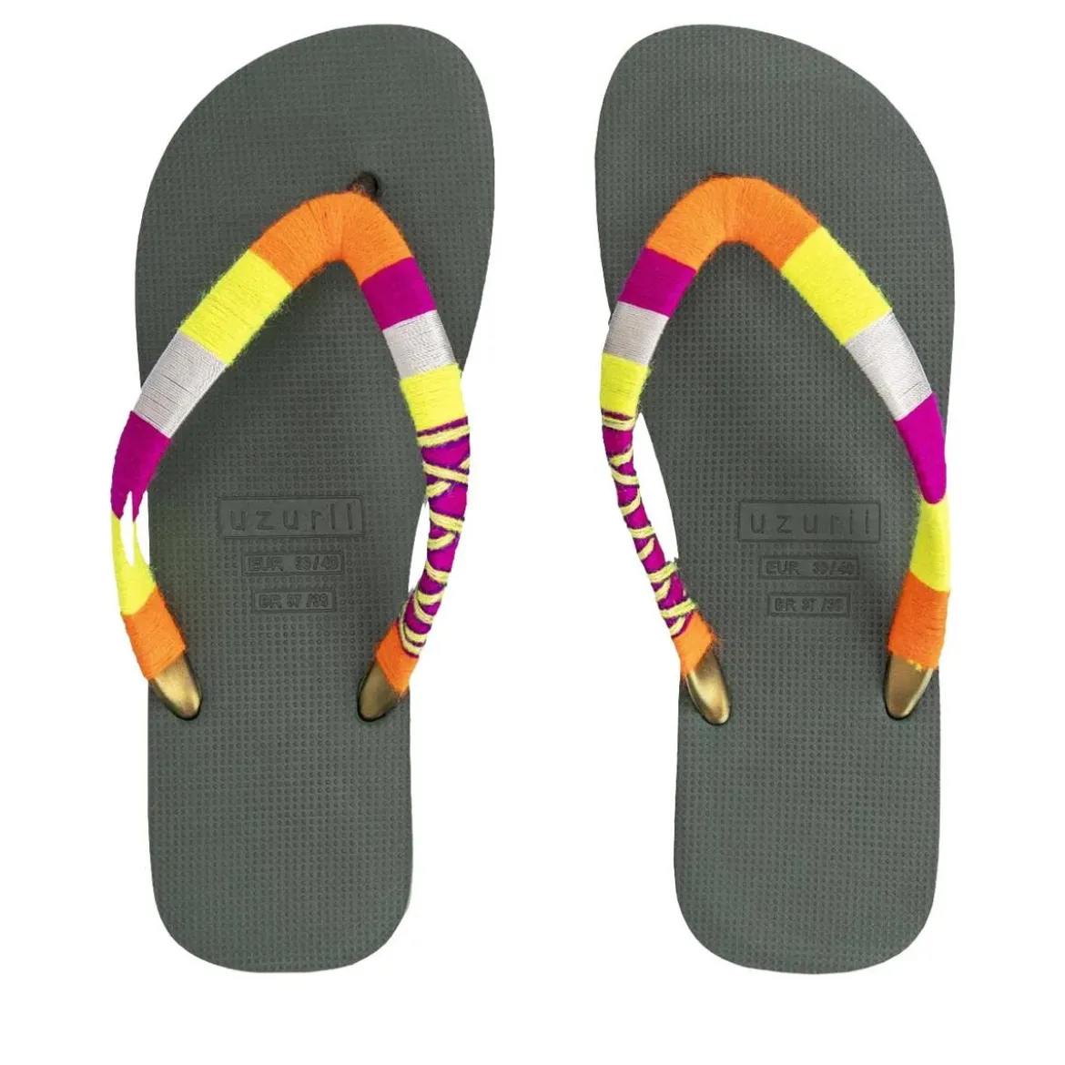 UZURII flip flop Indiana Bronze dunkel-grün Flip Flops